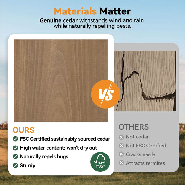 12'x20' Supreme Cedar Hardtop Gazebo with Sloped Roof