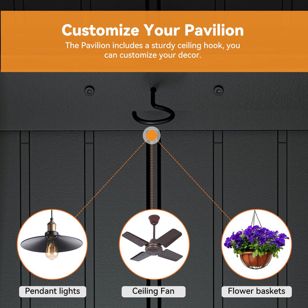 12'x24' Tranquil Grove Cedar Hardtop Gazebo