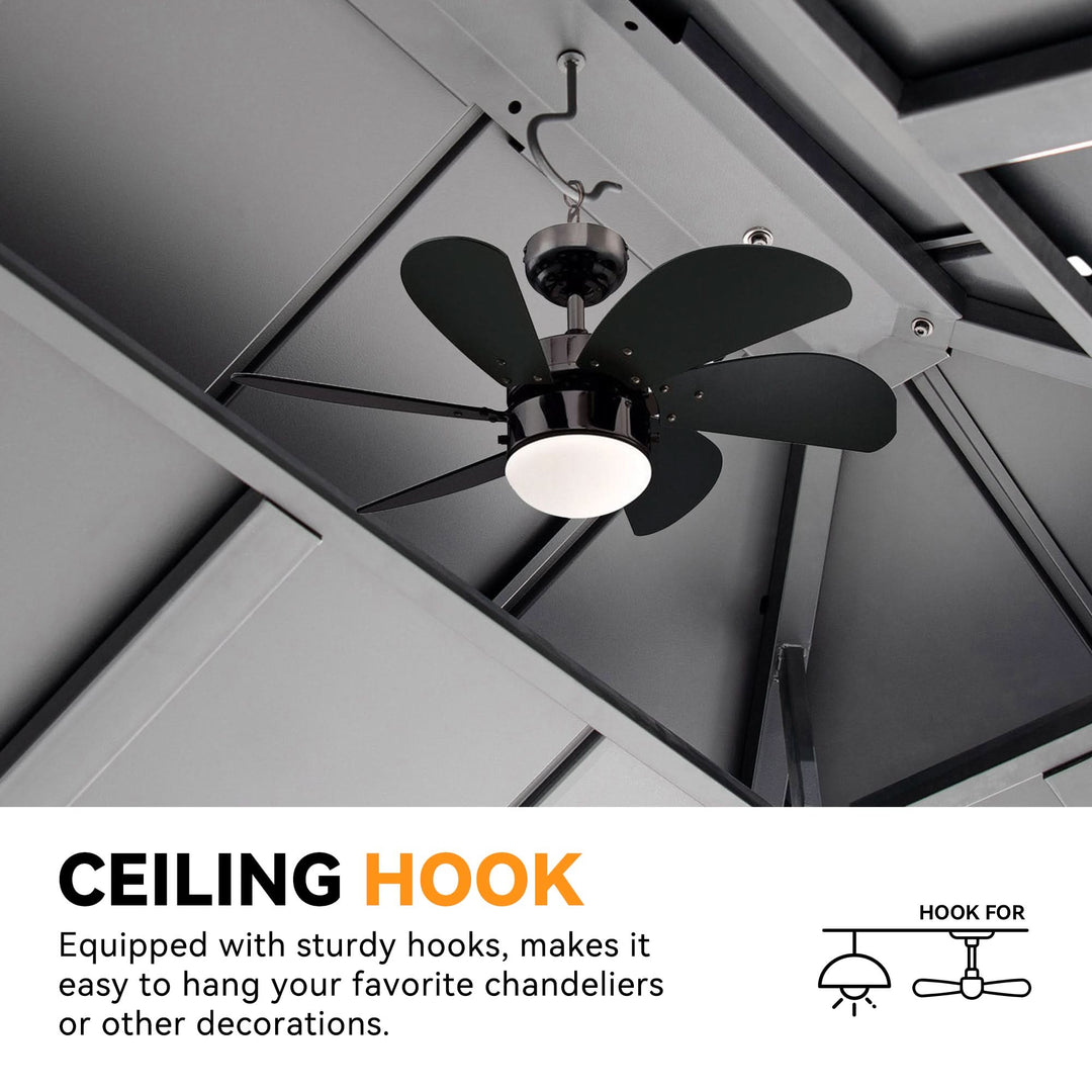 10'x12' Four Seasons Aluminum Hardtop Gazebo