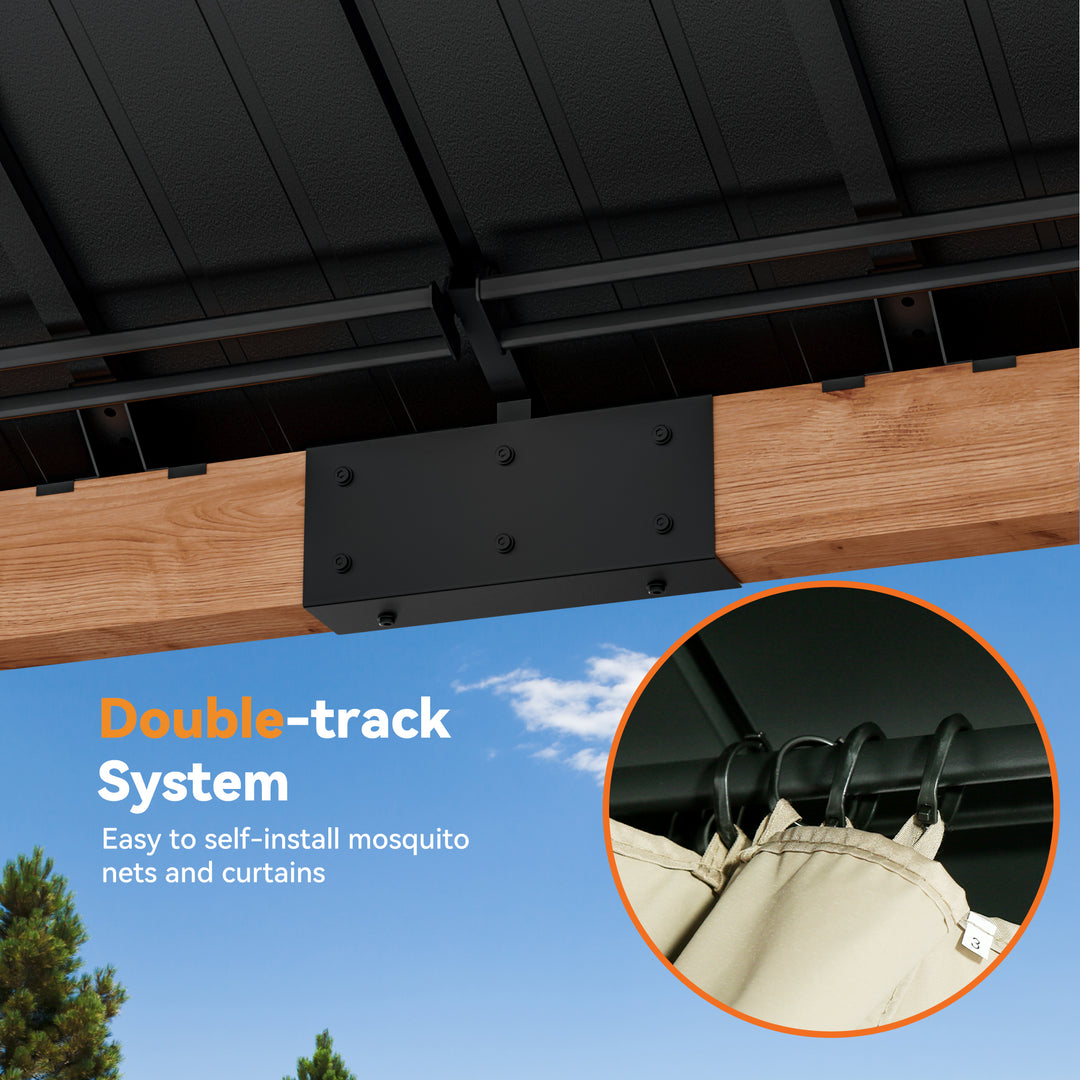 12x24 Tranquil Grove Cedar Hardtop Gazebo