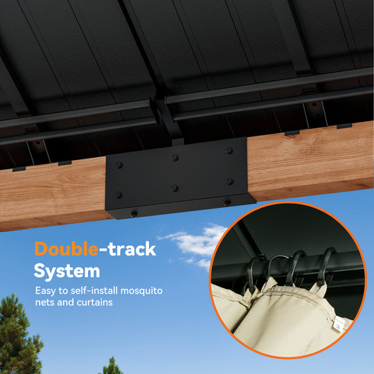 12x24 Tranquil Grove Cedar Hardtop Gazebo