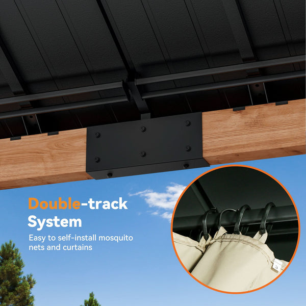 12'x20' Tranquil Grove Cedar Hardtop Gazebo