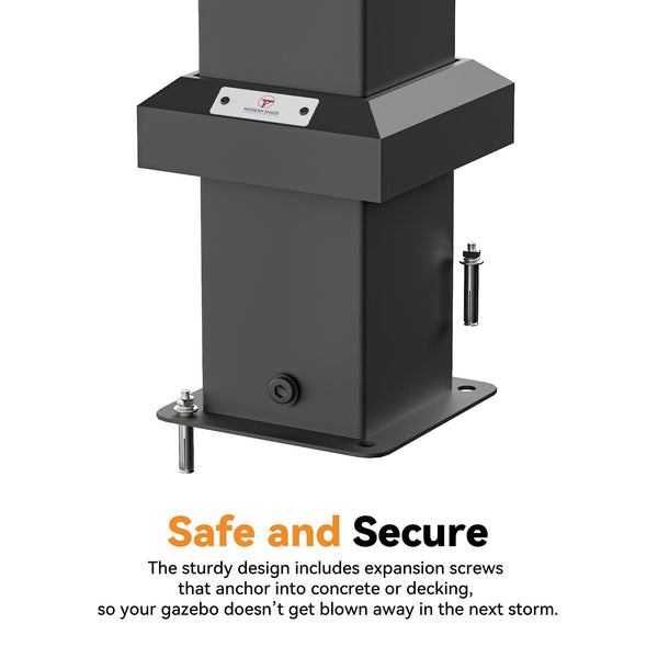 8'x8' The Horizon Metal Hardtop Gazebo