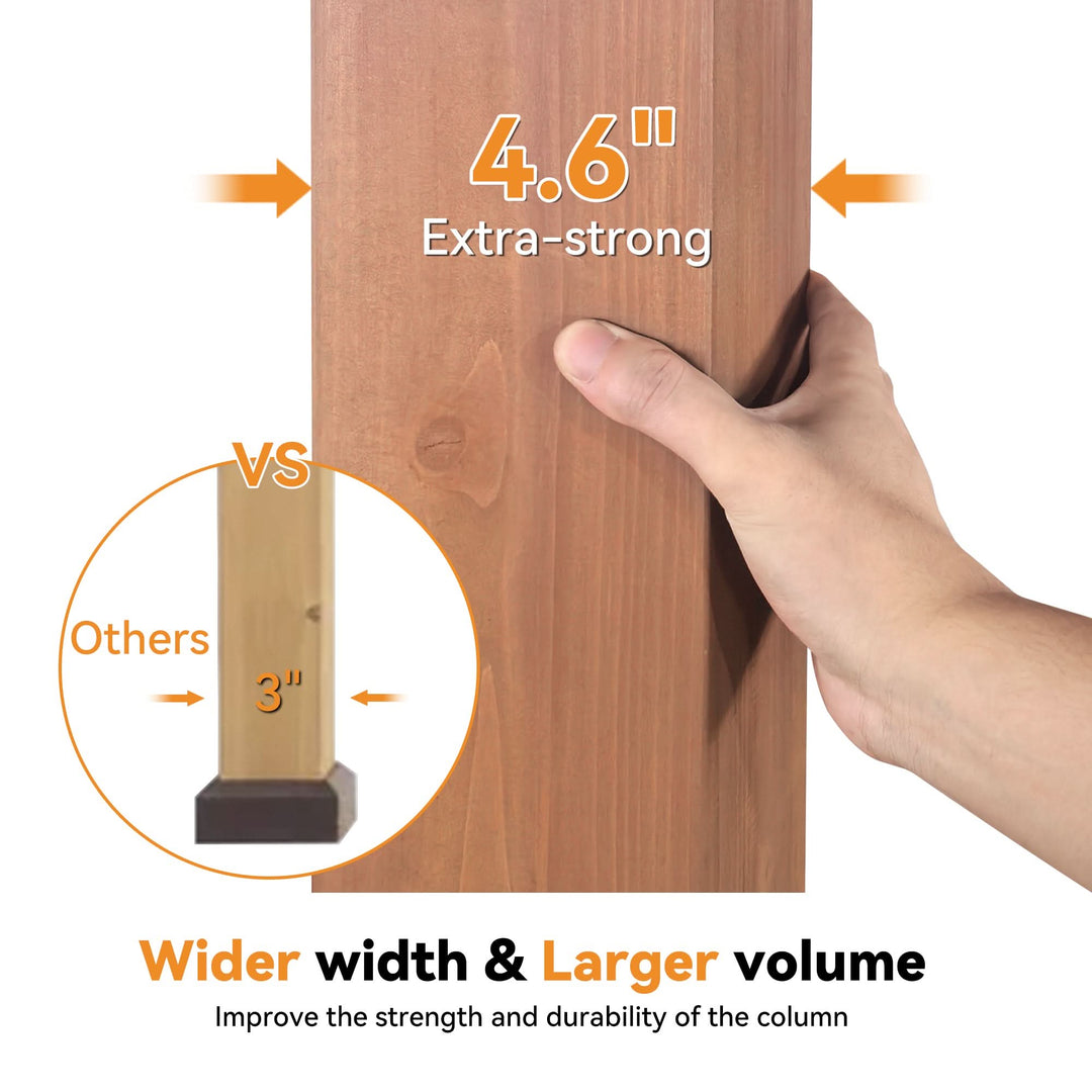 11'x13' Rosewood Cedar Hardtop Gazebo