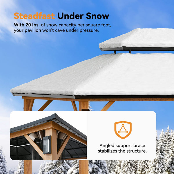 10x14 The Horizon Metal Hardtop Gazebo