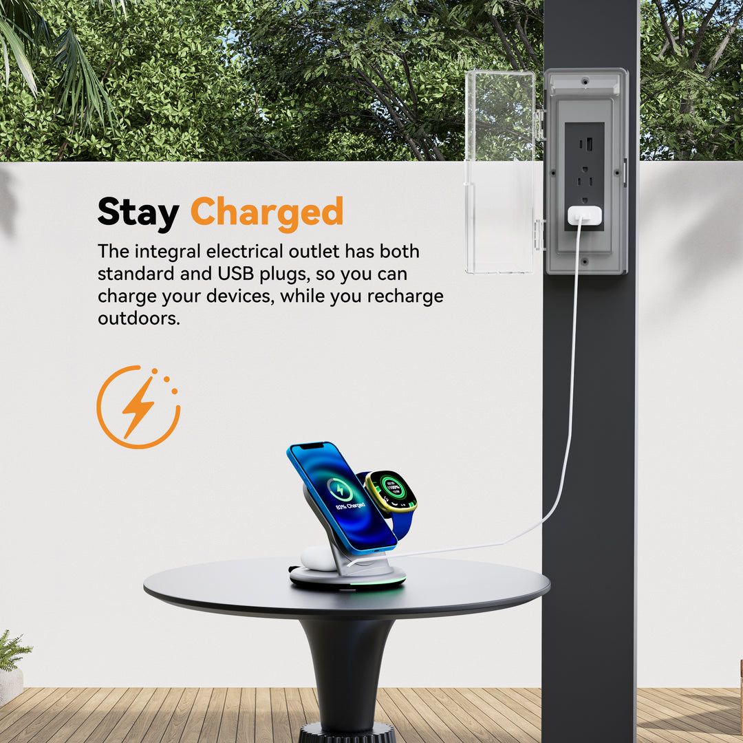 10x20 Aurora Metal Pergola with Adjustable Louver