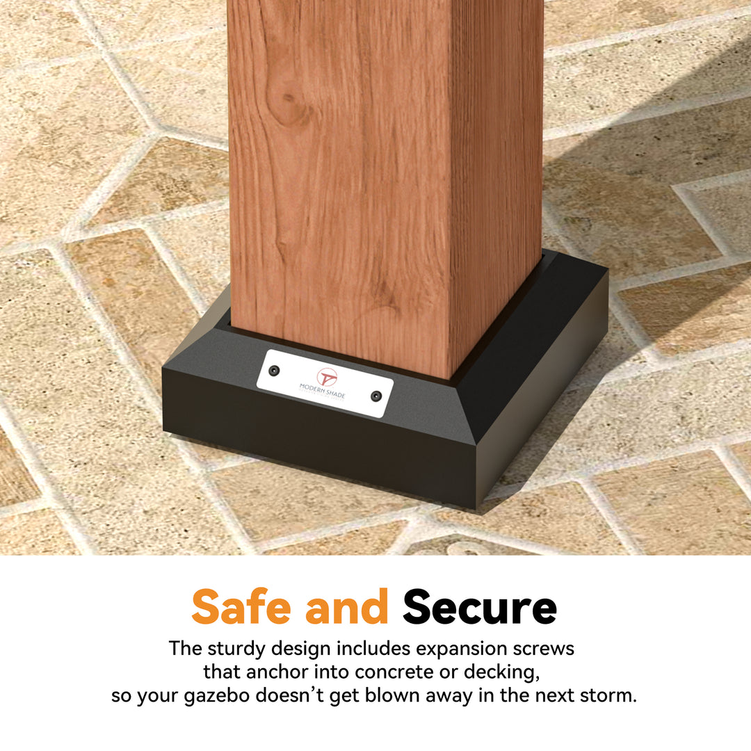 6.5x8 The Aura Entertainment Bar for Gazebo with TV Mount