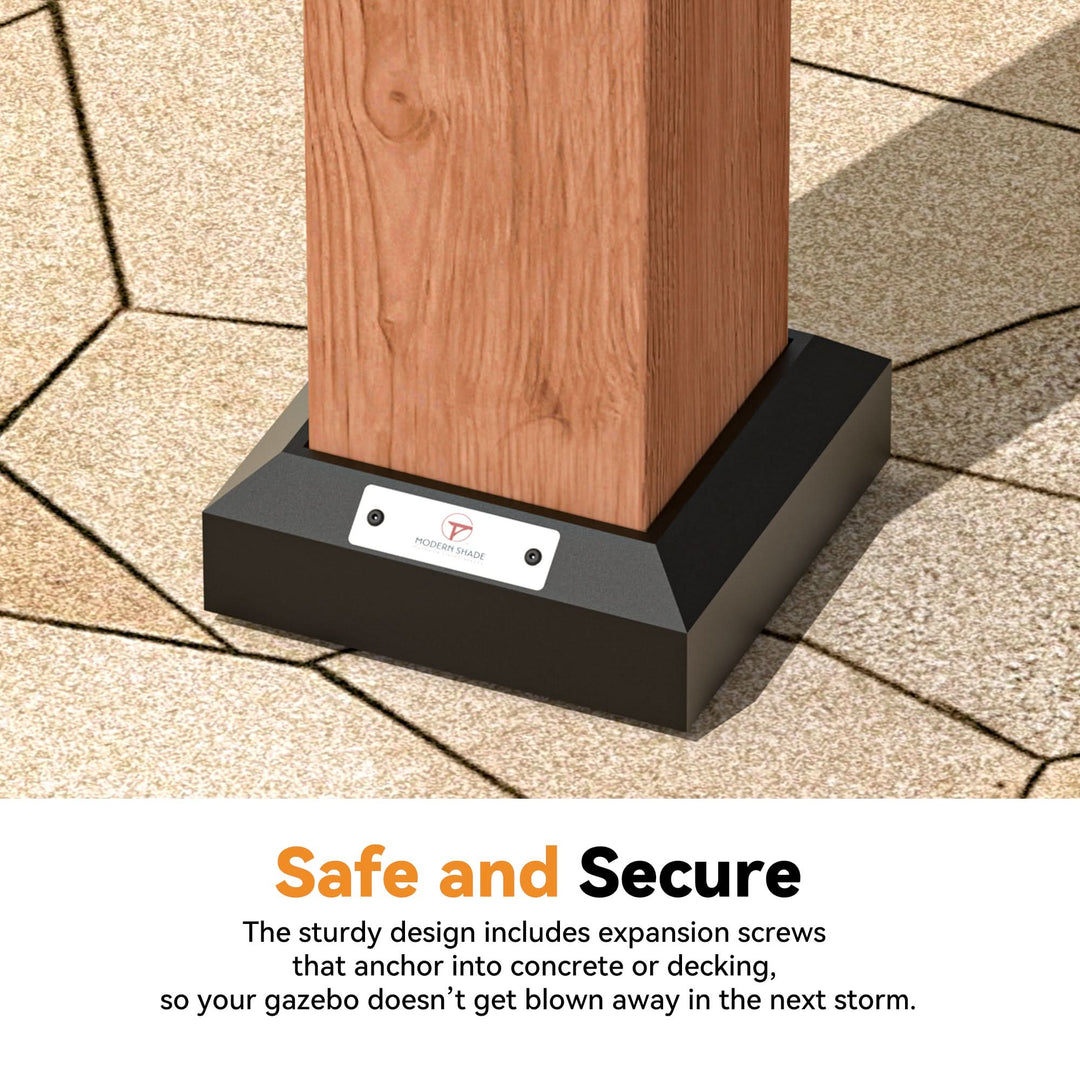 11'x11' Tranquil Grove Cedar Hardtop Gazebo