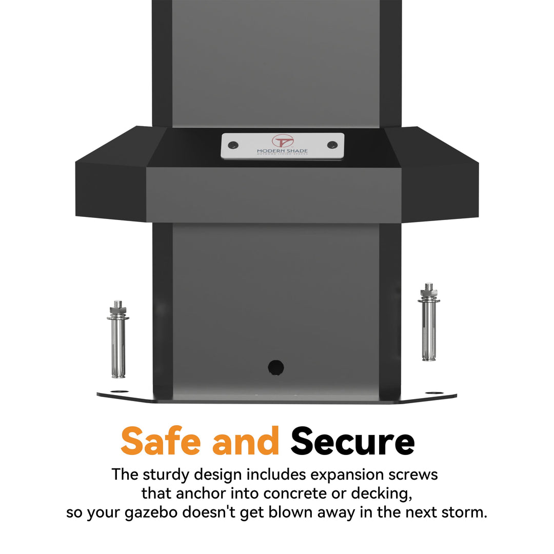 6'x8' Aluminum Grill Hardtop Gazebo