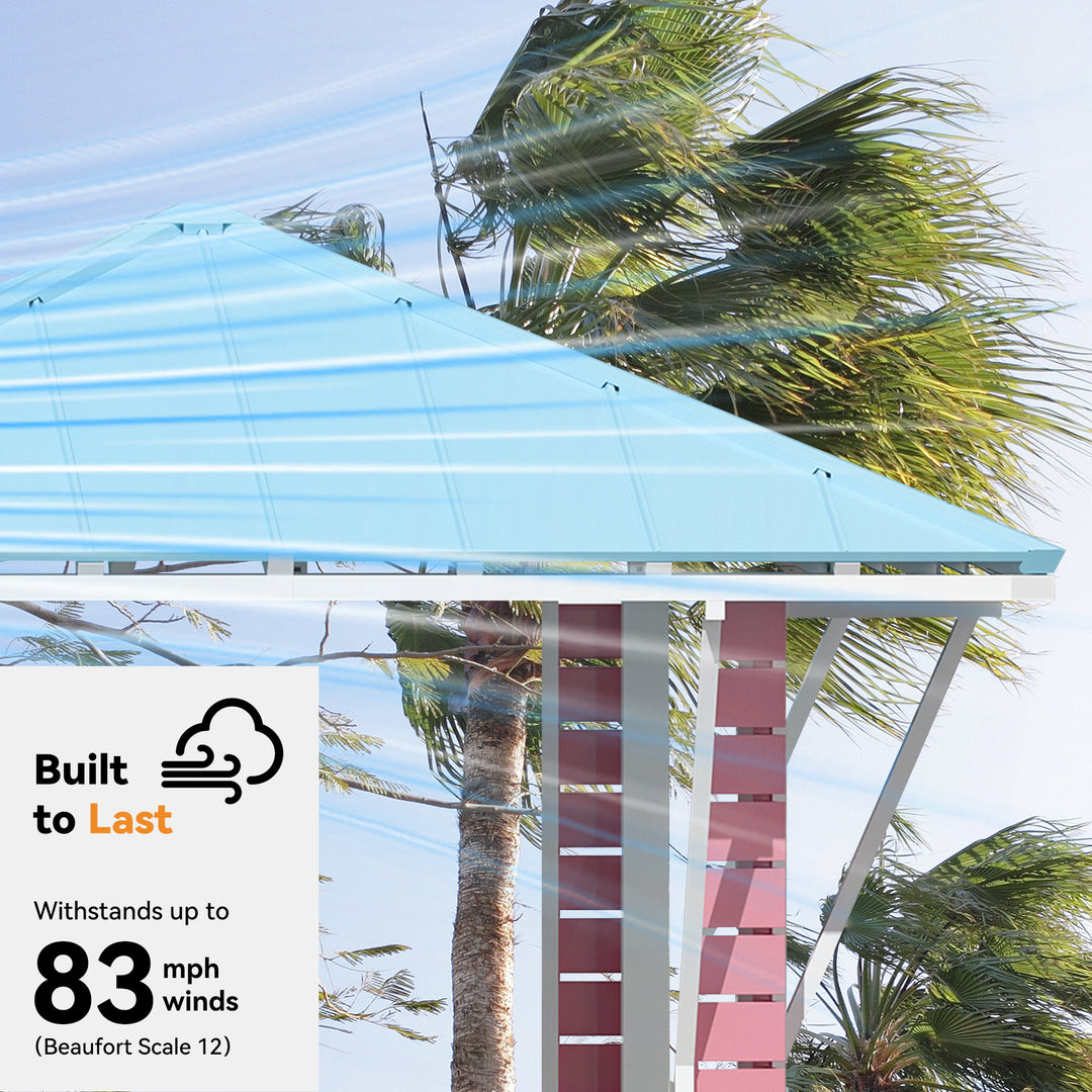 8x8 Coastal Dream Entertainment Bar for Gazebo