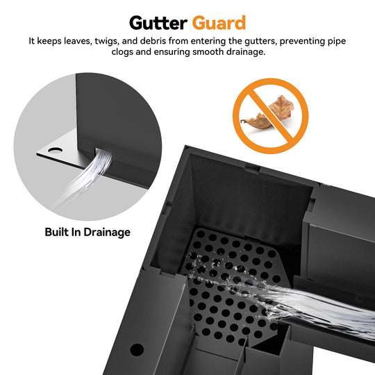 10x20 Aurora Metal Pergola with Adjustable Louver (Curtains & Mosquito Netting Included)