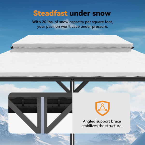 12'x20' Four Seasons Aluminum Hardtop Gazebo