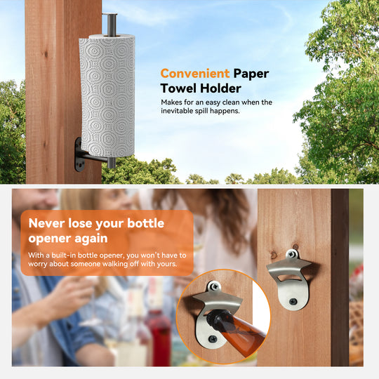 6.5x8 The Aura Entertainment Bar for Gazebo with TV Mount