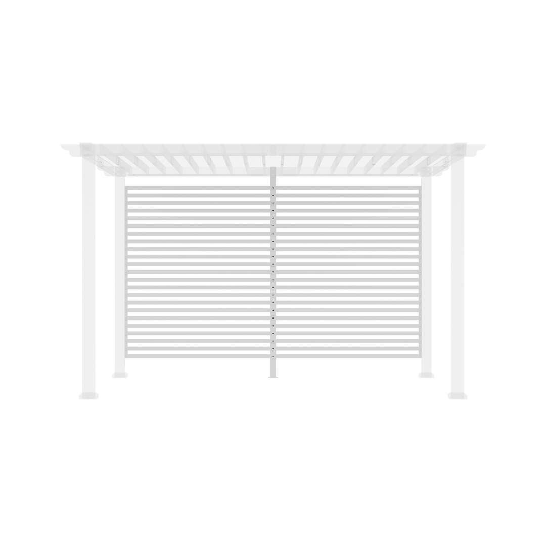 Back Privacy Wall - White