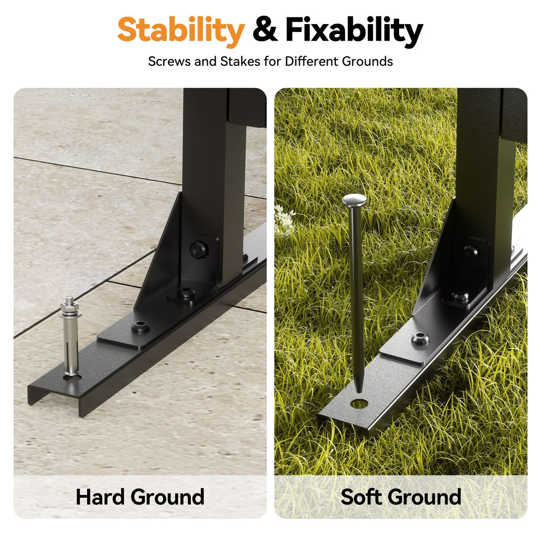 6'x4' Metal Privacy Screens for Fence