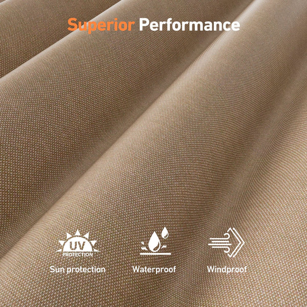 Yarn-dyed 12'x20' Privacy Curtain for Gazebo with Zipper