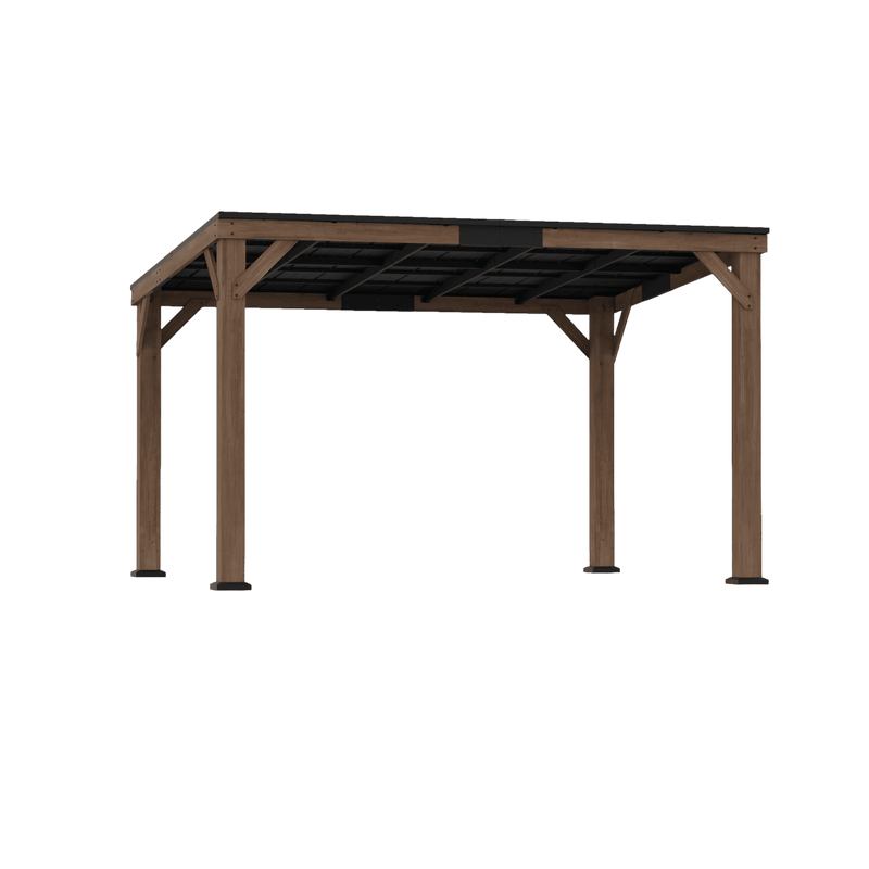 10'x12' Supreme Cedar Hardtop Gazebo with Sloped Roof