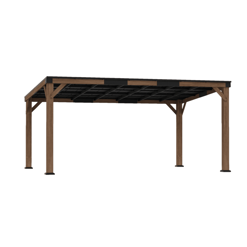 12'x16' Supreme Cedar Hardtop Gazebo with Sloped Roof