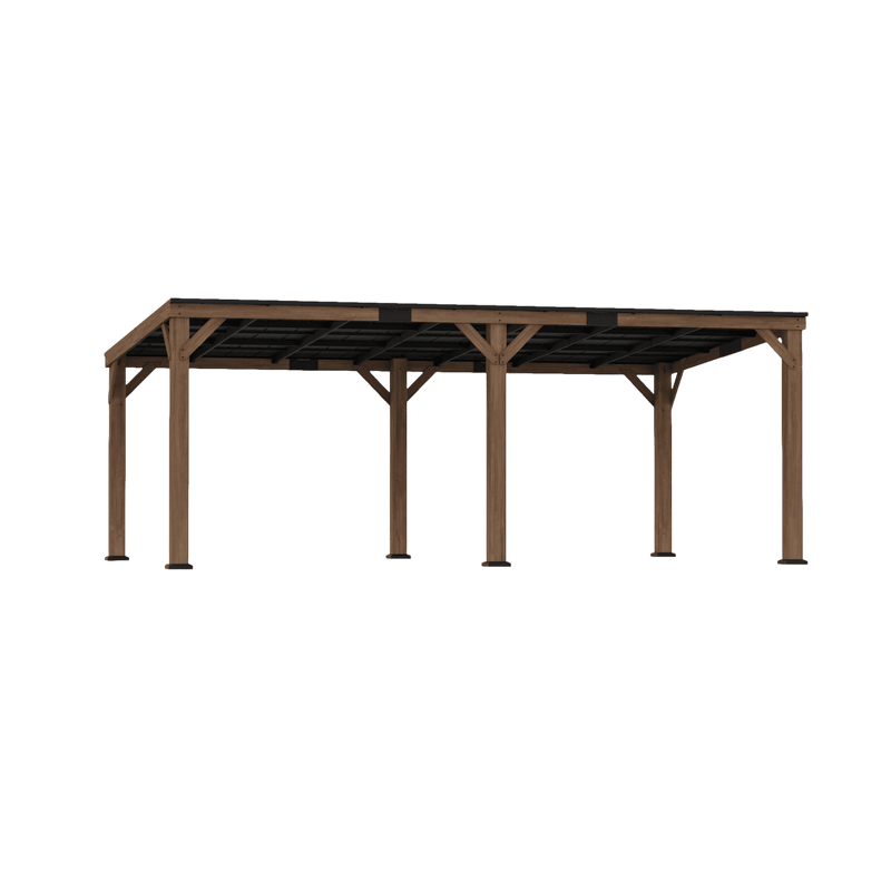 12'x20' Supreme Cedar Hardtop Gazebo with Sloped Roof